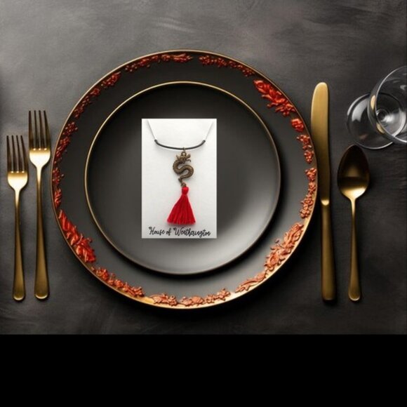 Handcrafted Asian Dragon Necklace - Picture 6 of 6